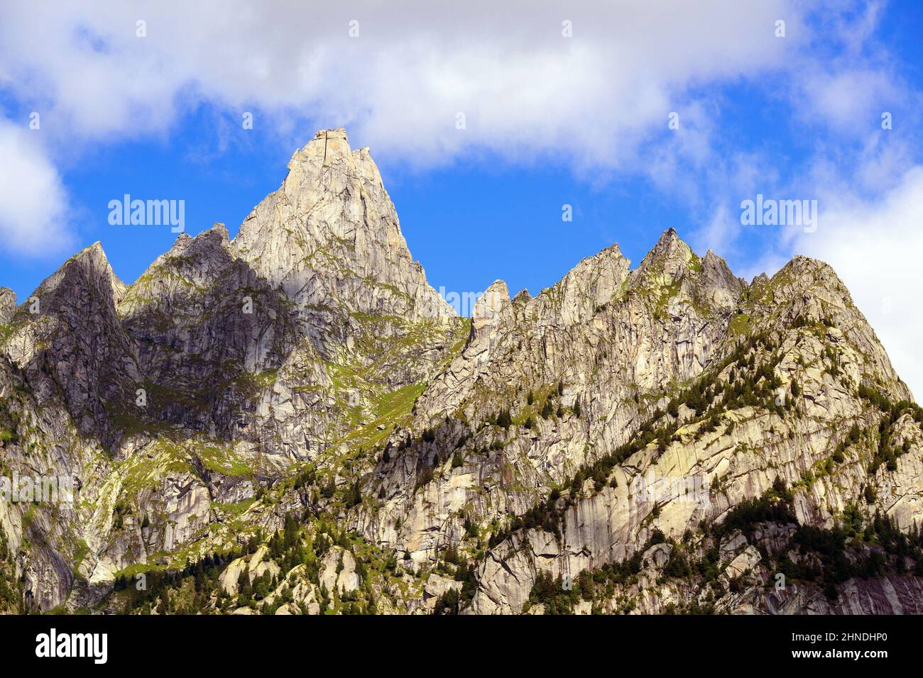 Italia, Lombardia, Valtellina, Val Masino Foto Stock