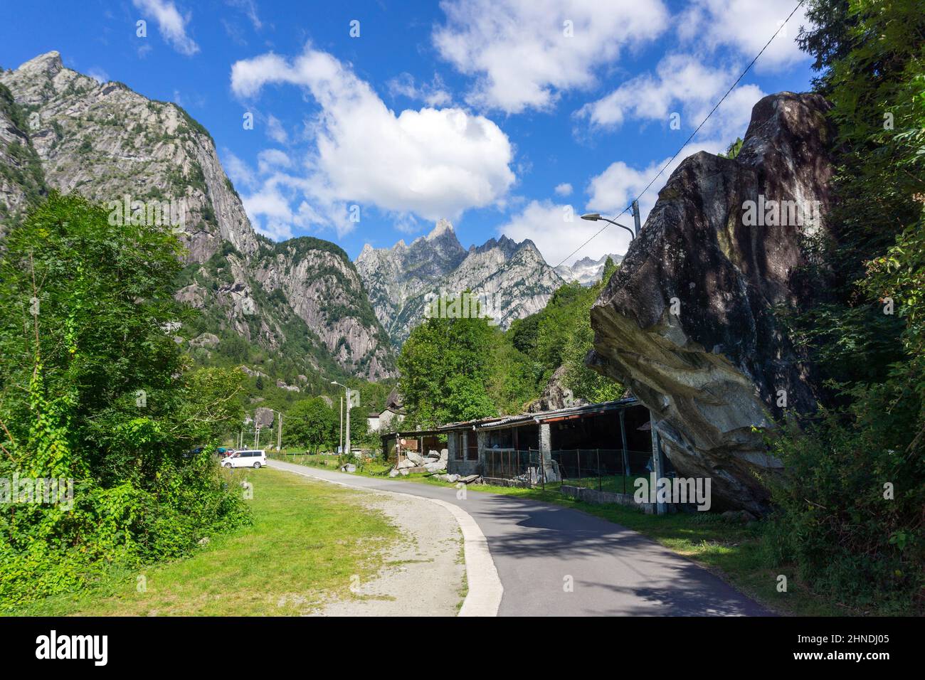 Italia, Lombardia, Valtellina, Val Masino, Visido di dentro Foto Stock