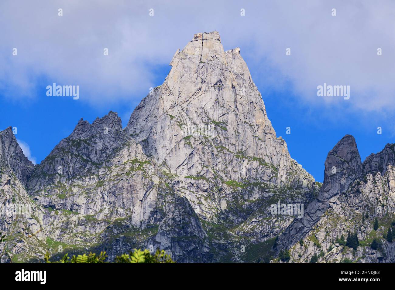 Italia, Lombardia, Valtellina, Val Masino Foto Stock