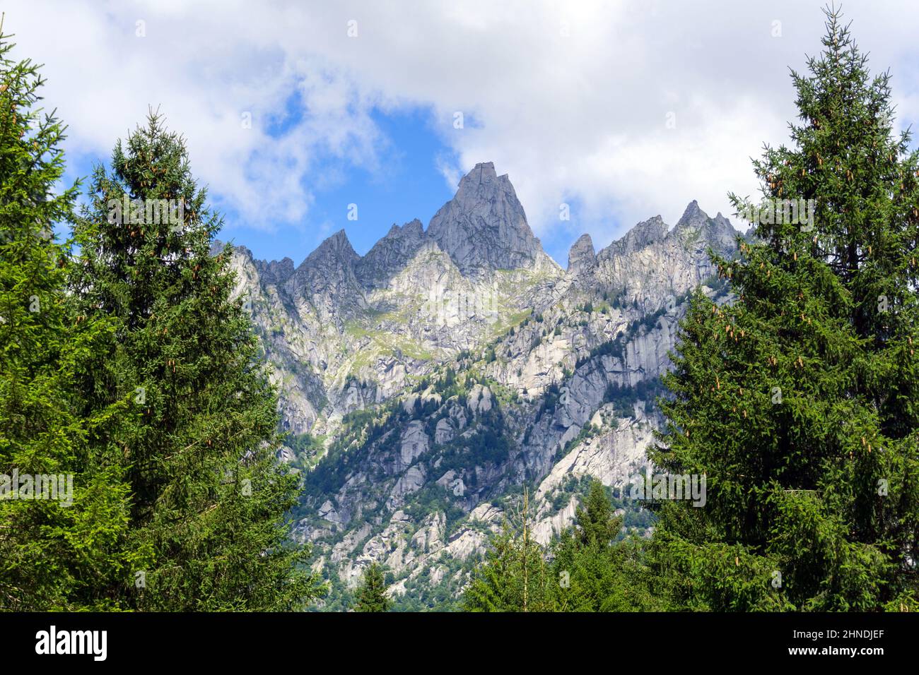 Italia, Lombardia, Valtellina, Val Masino Foto Stock