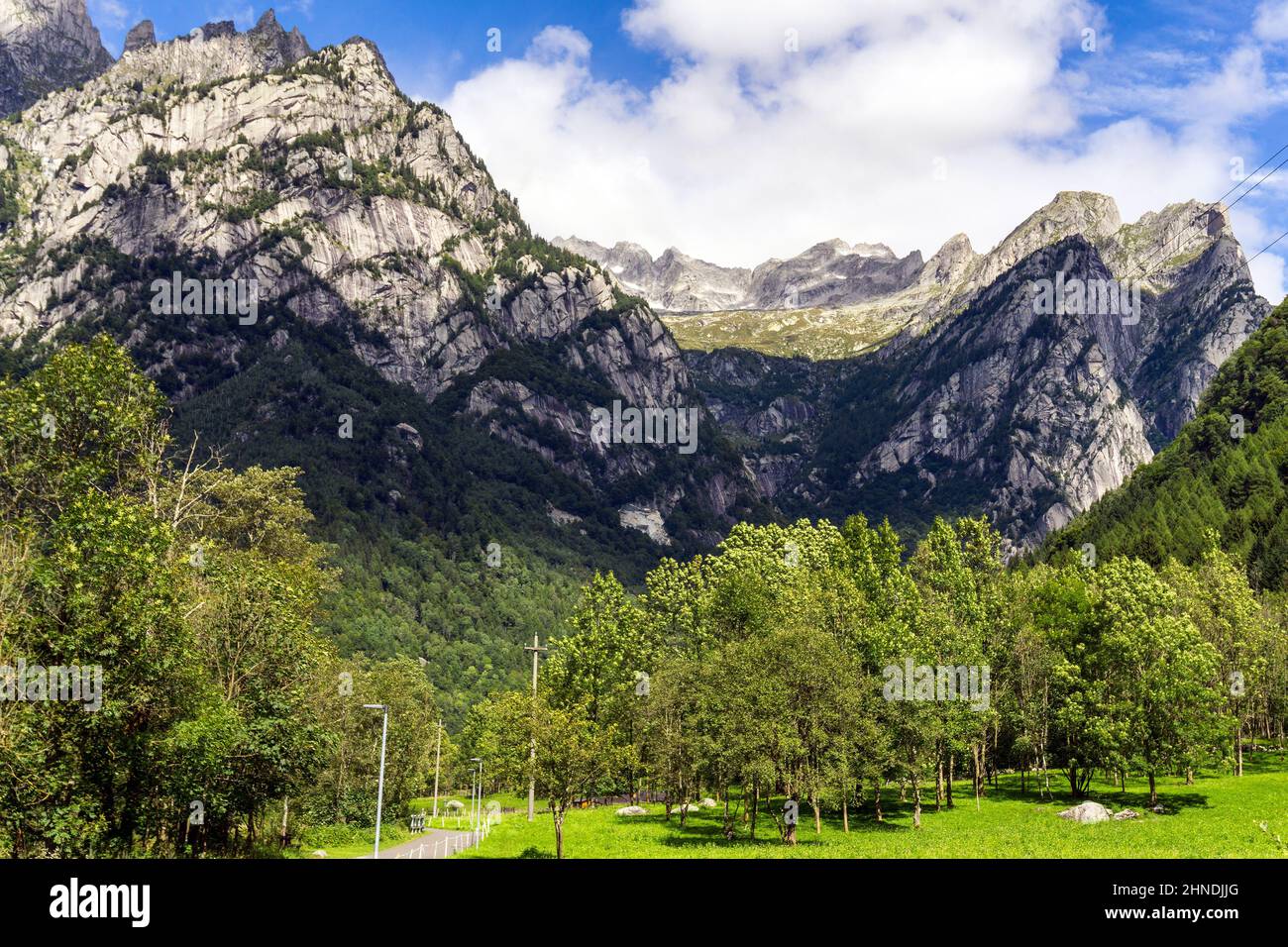 Italia, Lombardia, Valtellina, Val Masino Foto Stock
