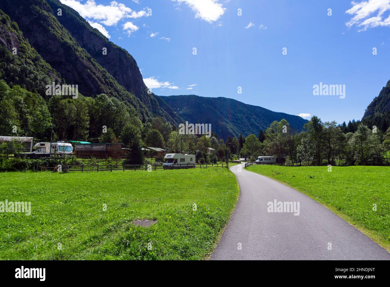 Italia, Lombardia, Valtellina, Val Masino Foto Stock