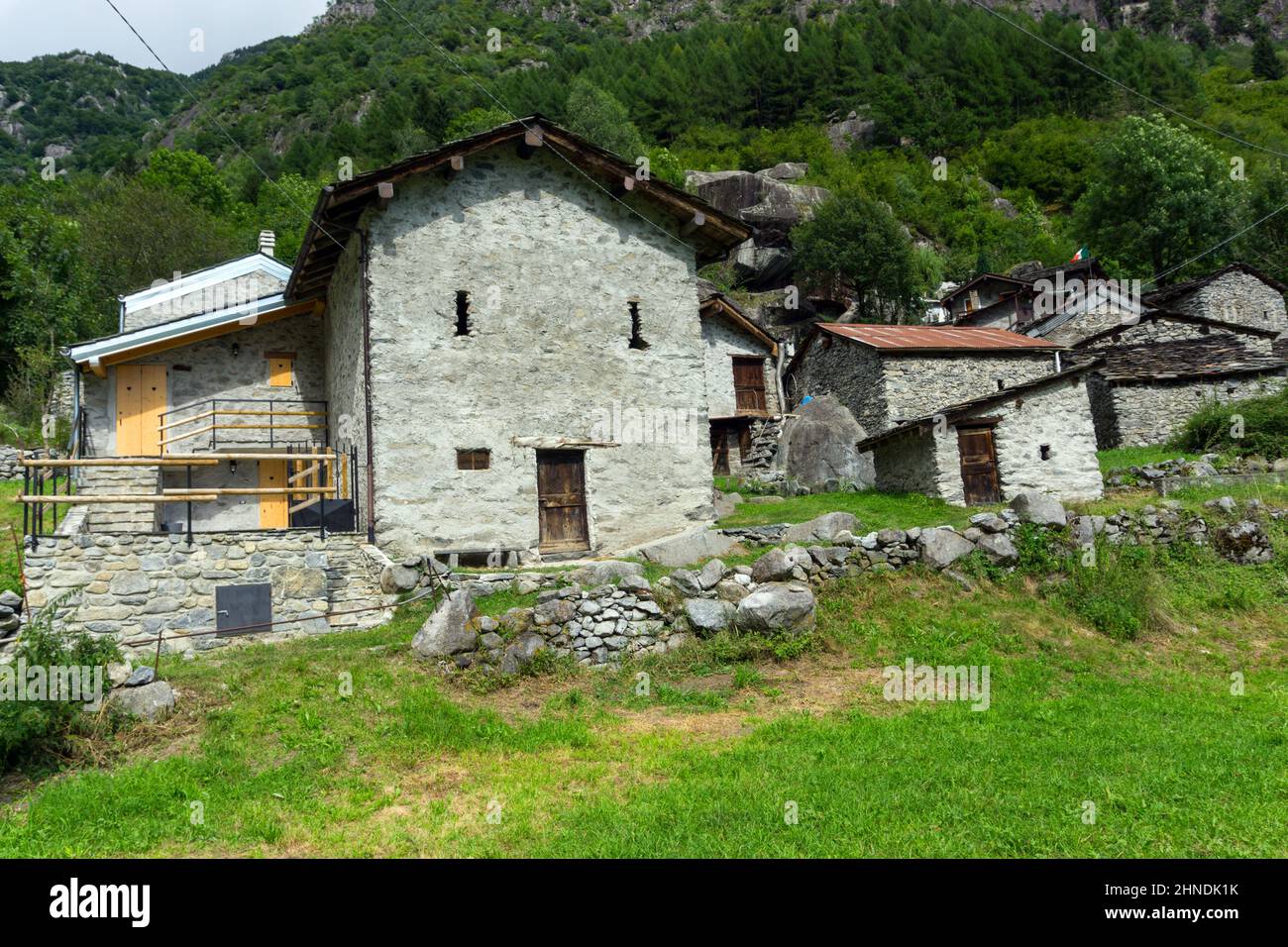 Italia, Lombardia, Valtellina, Val Masino, Visido di dentro Foto Stock