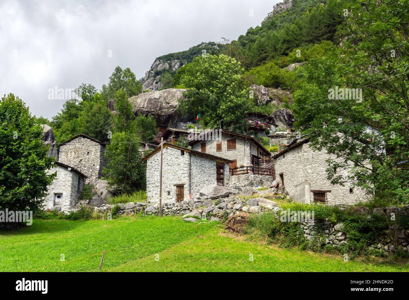 Italia, Lombardia, Valtellina, Val Masino, Visido di dentro Foto Stock