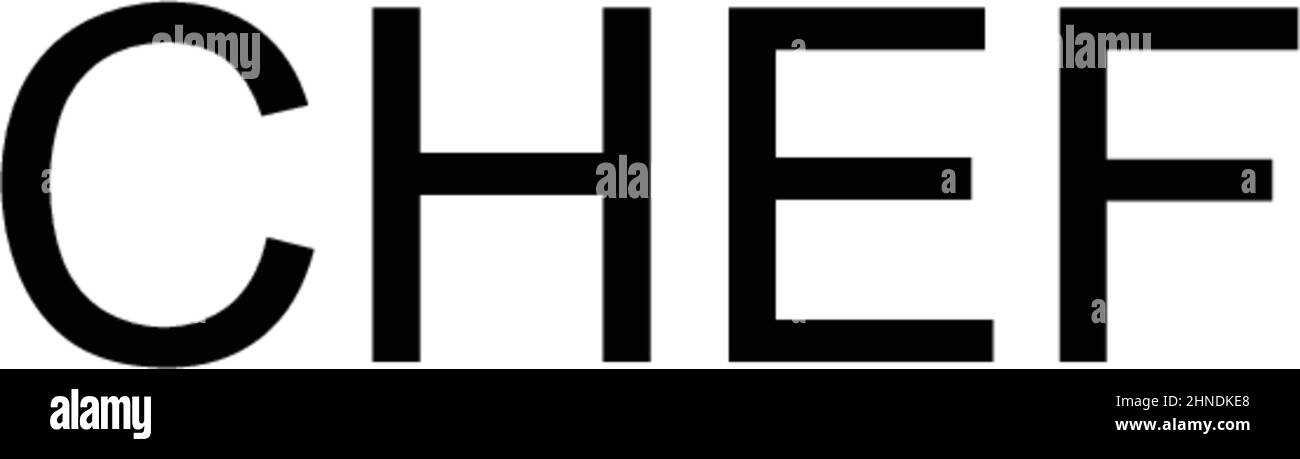 Icona vettore semplice chef. Modello di disegno del simbolo di illustrazione per l'elemento dell'interfaccia utente mobile Web. Illustrazione Vettoriale