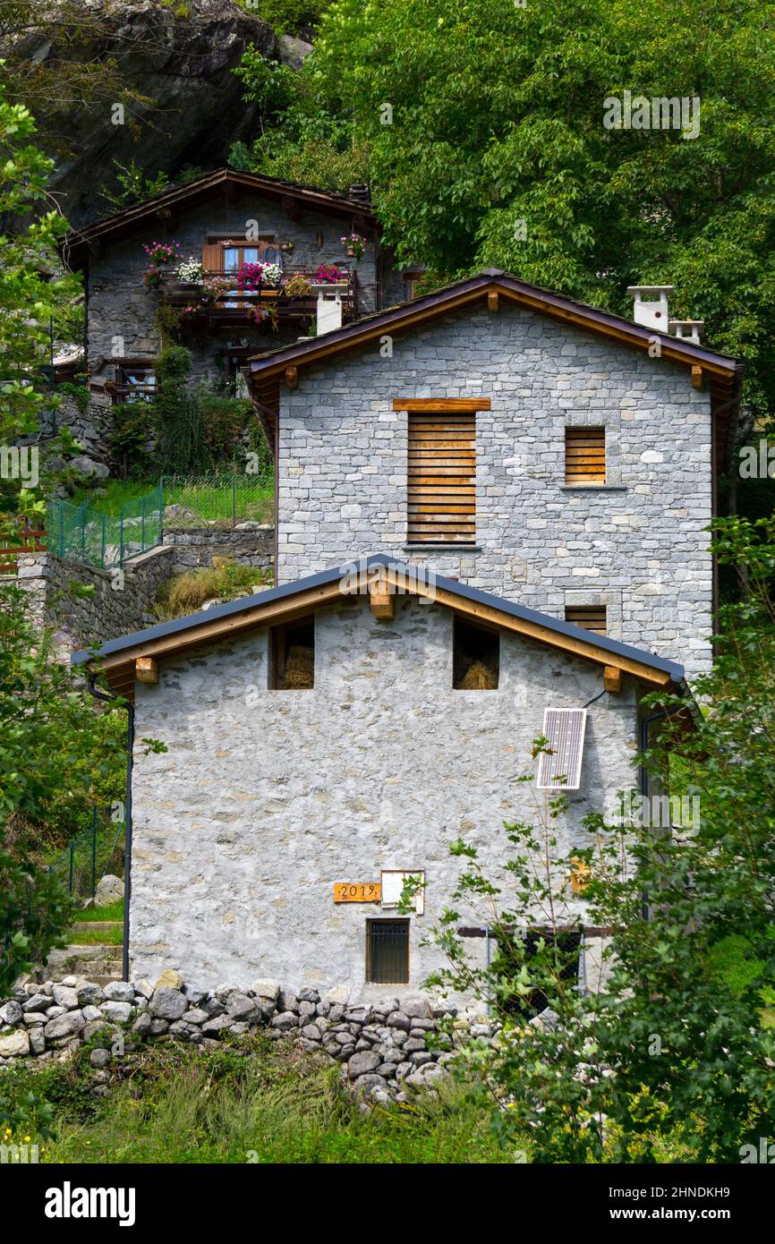 Italia, Lombardia, Valtellina, Val Masino, Visido di dentro Foto Stock