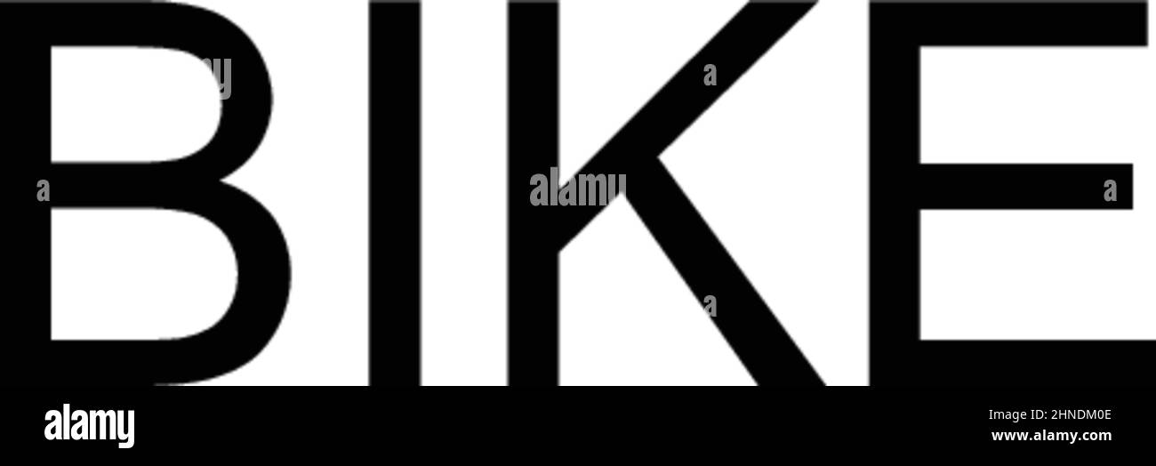 Icona del vettore bici semplice. Modello di disegno del simbolo di illustrazione per l'elemento dell'interfaccia utente mobile Web. Illustrazione Vettoriale