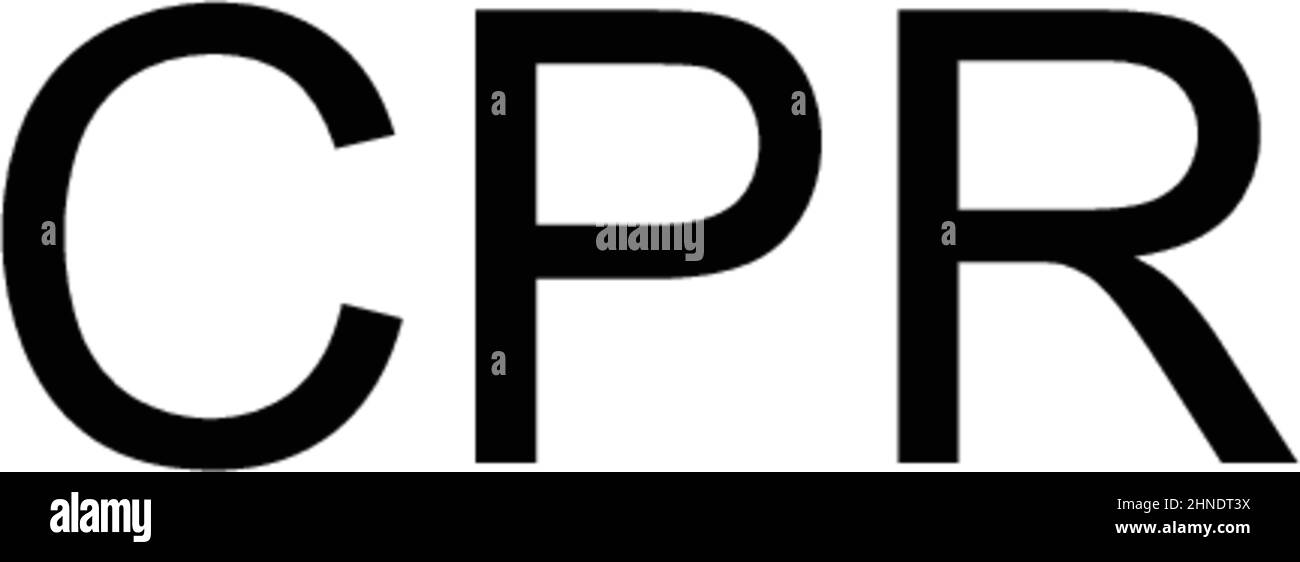 Icona del vettore RCP semplice. Modello di disegno del simbolo di illustrazione per l'elemento dell'interfaccia utente mobile Web. Illustrazione Vettoriale