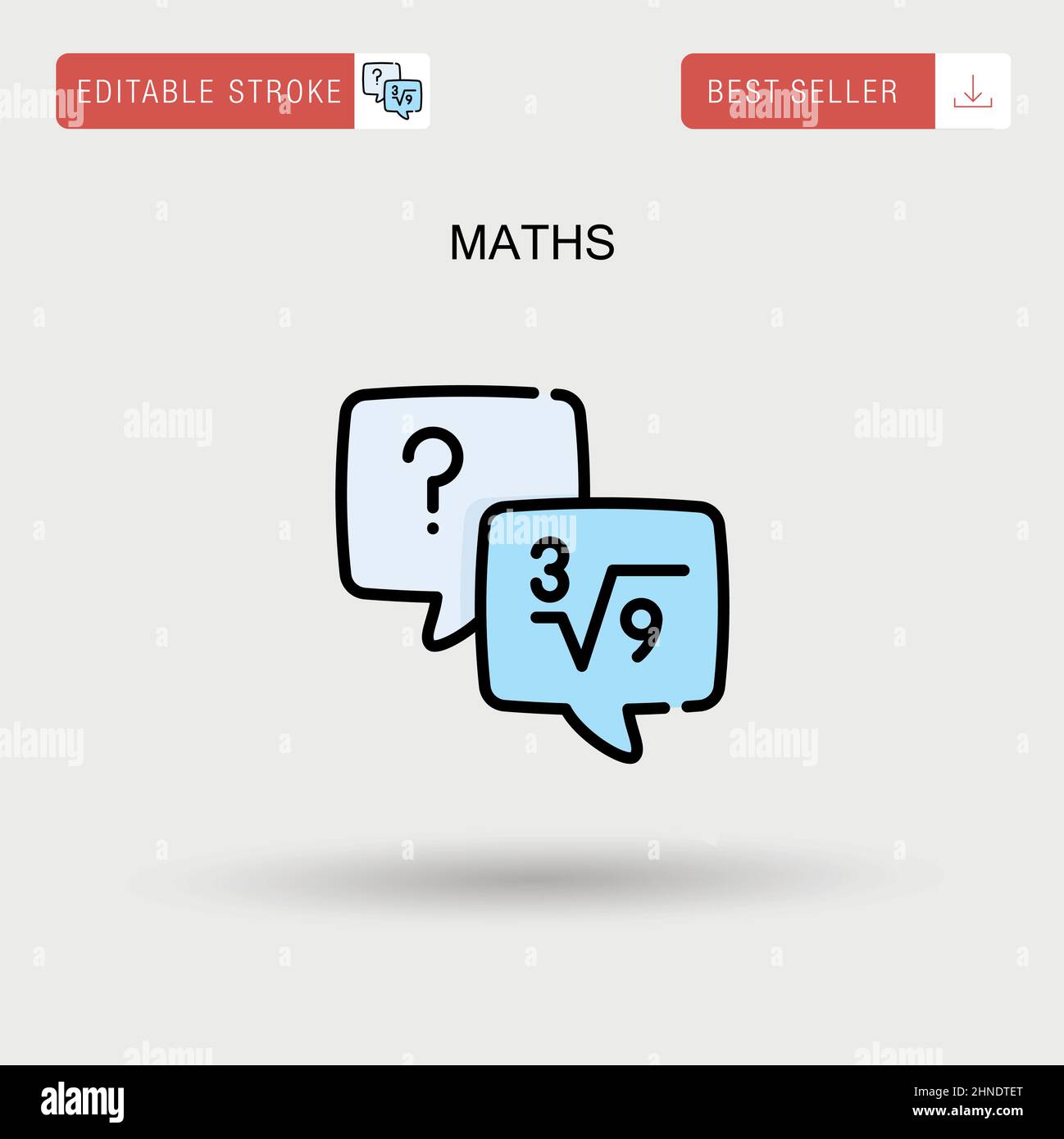 Icona vettore semplice matematica. Illustrazione Vettoriale