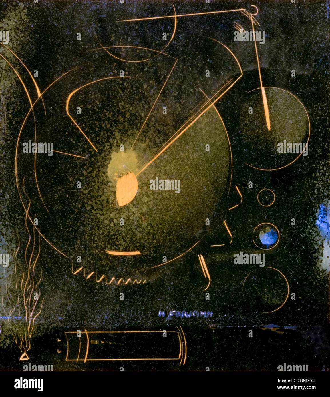 Horatio C Forjohn, Idle Governor, pittura, airbrush su cartone, circa 1940 Foto Stock