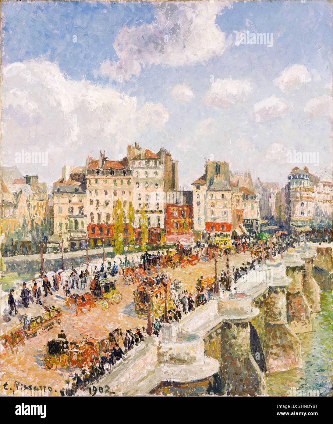 Camille Pissarro, le Pont Neuf (Parigi), pittura, olio su tela, 1902 Foto Stock