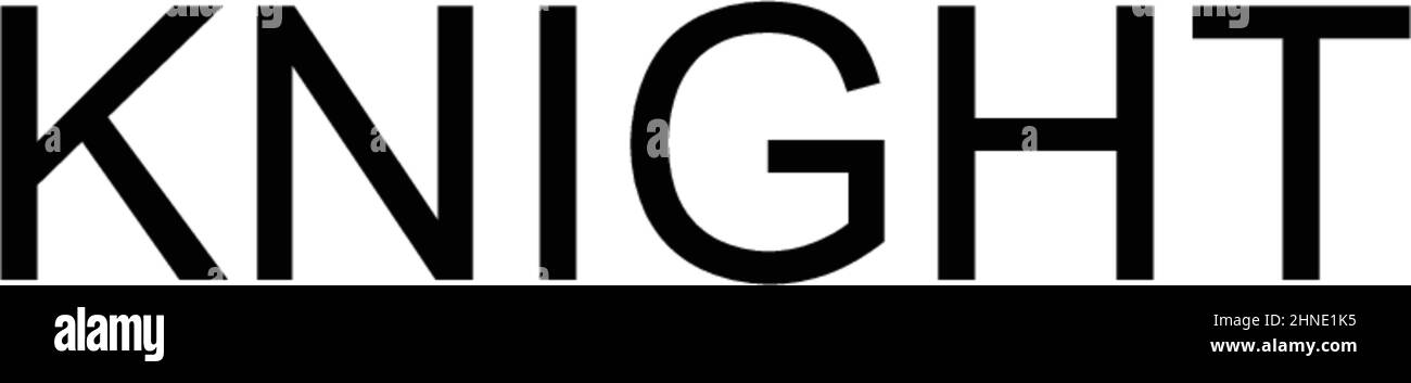 Knight semplice icona vettoriale. Modello di disegno del simbolo di illustrazione per l'elemento dell'interfaccia utente mobile Web. Illustrazione Vettoriale