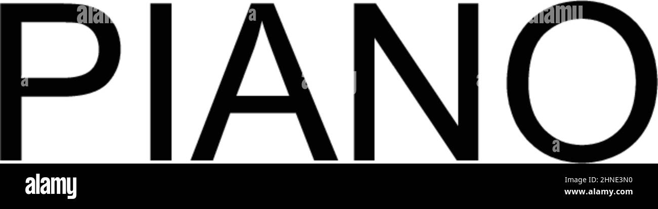 Icona piano Simple Vector. Modello di disegno del simbolo di illustrazione per l'elemento dell'interfaccia utente mobile Web. Illustrazione Vettoriale