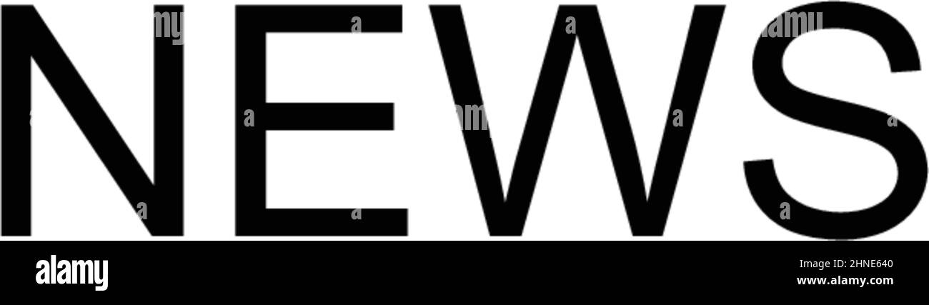 News semplice icona vettoriale. Modello di disegno del simbolo di illustrazione per l'elemento dell'interfaccia utente mobile Web. Illustrazione Vettoriale