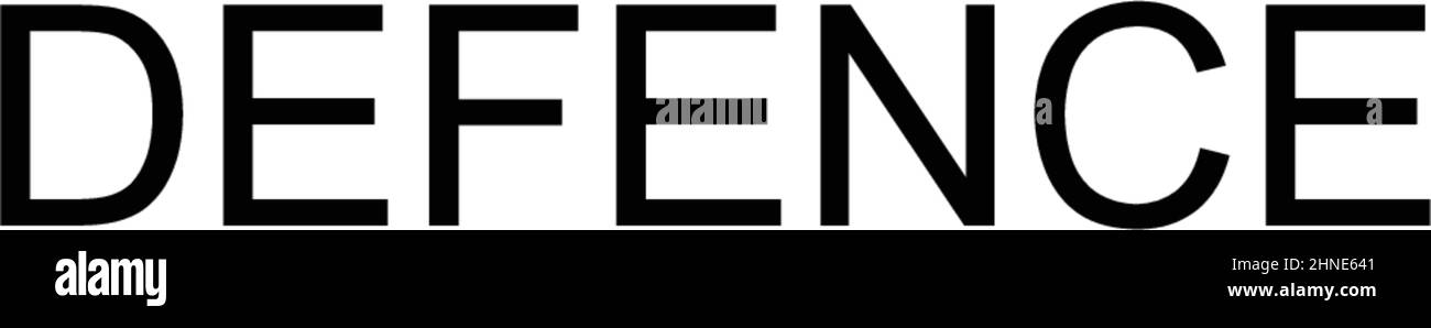 Icona vettore semplice difesa. Modello di disegno del simbolo di illustrazione per l'elemento dell'interfaccia utente mobile Web. Illustrazione Vettoriale