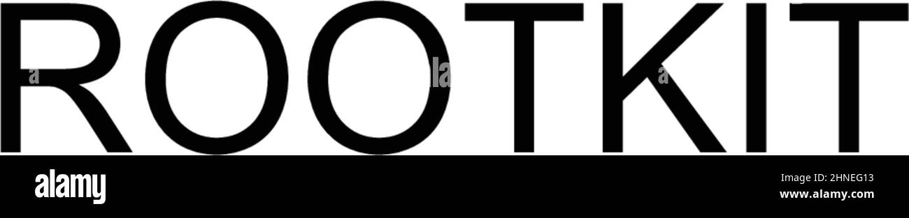 Icona vettore semplice rootkit. Modello di disegno del simbolo di illustrazione per l'elemento dell'interfaccia utente mobile Web. Illustrazione Vettoriale