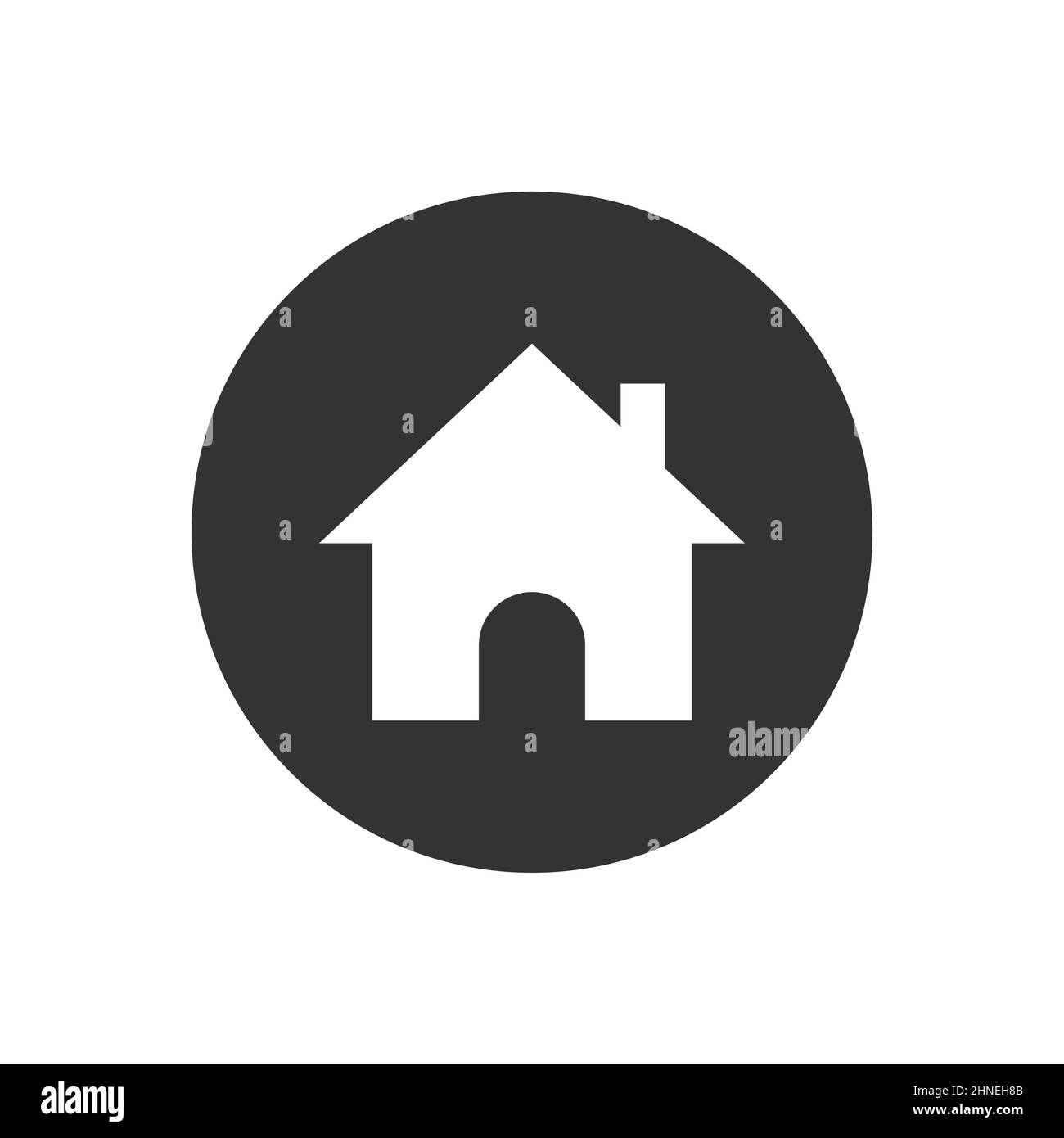 Icona del glifo vettoriale relativo alla casa. Illustrazione Vettoriale