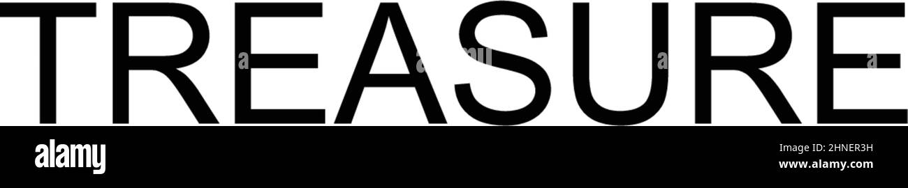 Tesoro semplice icona vettoriale. Modello di disegno del simbolo di illustrazione per l'elemento dell'interfaccia utente mobile Web. Illustrazione Vettoriale