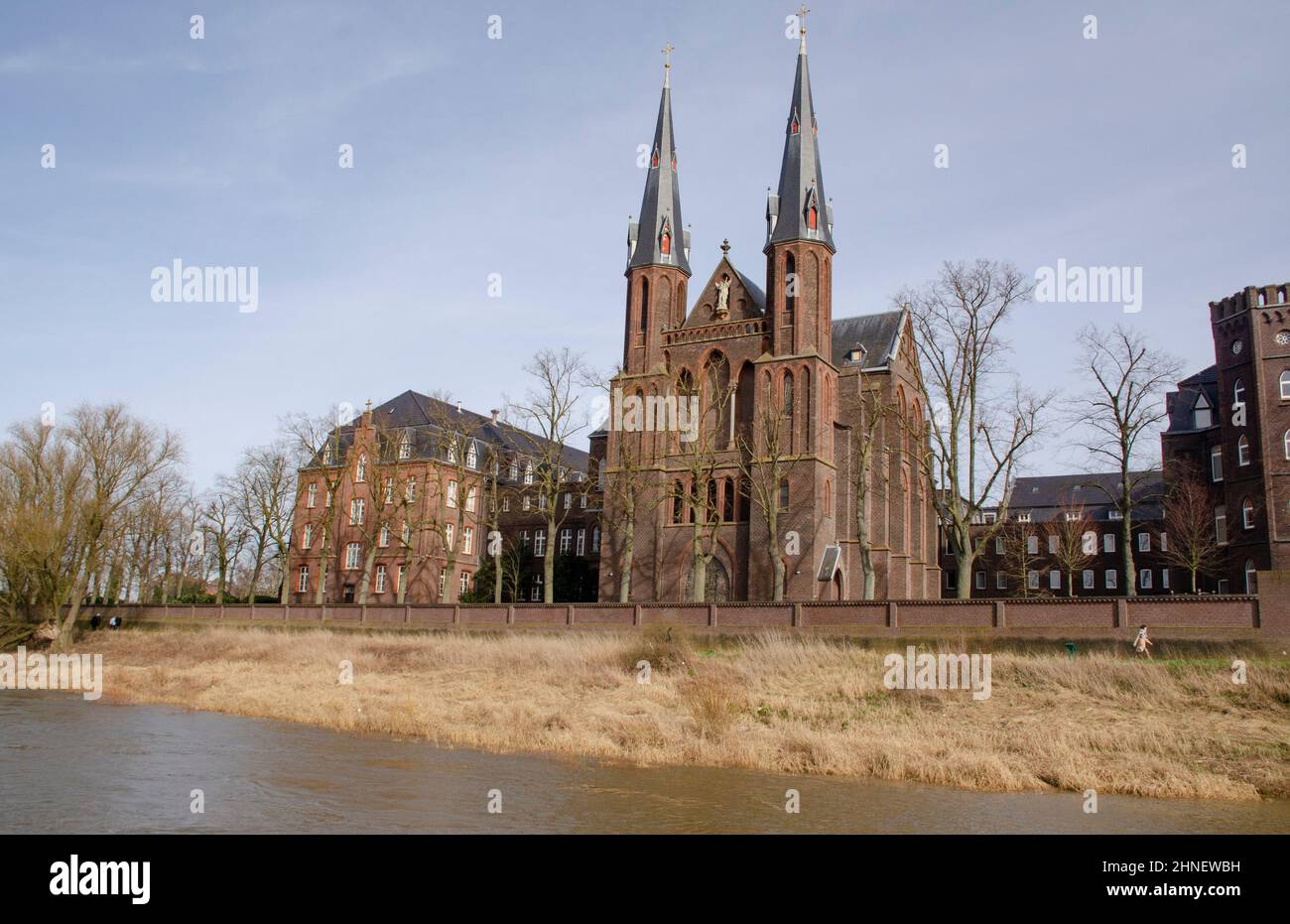 Febbraio 2022: Casa di missione San Michele-nella provincia olandese di Limburgo, a sud di Venlo il pittoresco villaggio monastero di Steyl. Foto Stock