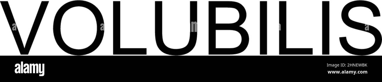 Volubilis semplice icona vettoriale. Modello di disegno del simbolo di illustrazione per l'elemento dell'interfaccia utente mobile Web. Illustrazione Vettoriale