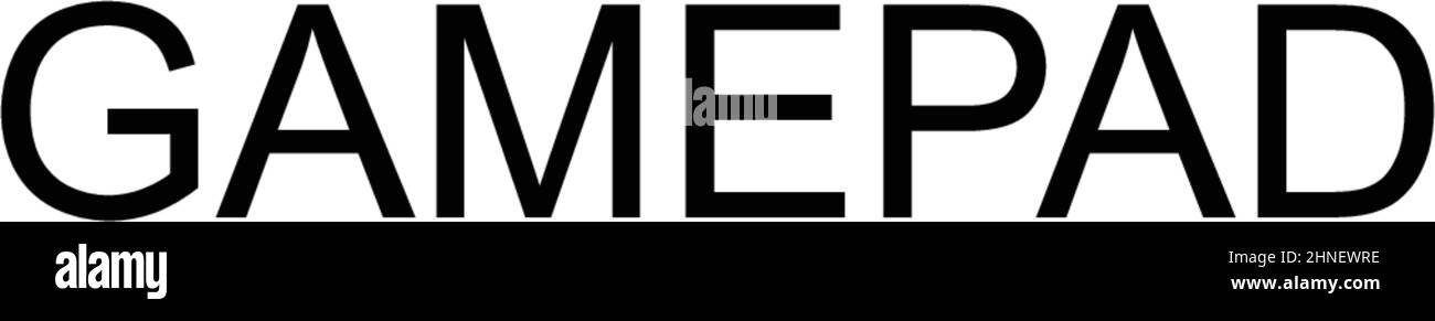 Icona vettore semplice gamepad. Modello di disegno del simbolo di illustrazione per l'elemento dell'interfaccia utente mobile Web. Illustrazione Vettoriale