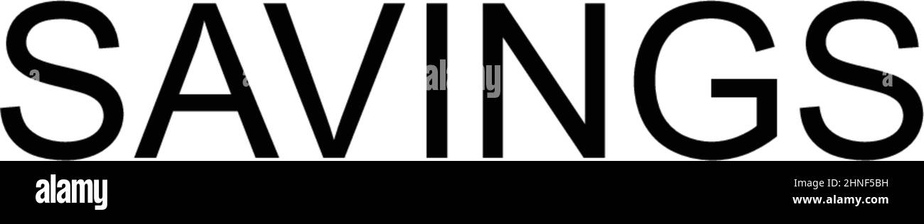 Icona vettore semplice di risparmio. Modello di disegno del simbolo di illustrazione per l'elemento dell'interfaccia utente mobile Web. Illustrazione Vettoriale