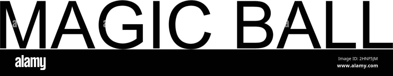 Magic ball semplice icona vettoriale. Modello di disegno del simbolo di illustrazione per l'elemento dell'interfaccia utente mobile Web. Illustrazione Vettoriale