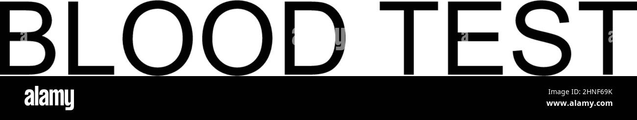 Icona del vettore semplice per l'analisi del sangue. Modello di disegno del simbolo di illustrazione per l'elemento dell'interfaccia utente mobile Web. Illustrazione Vettoriale