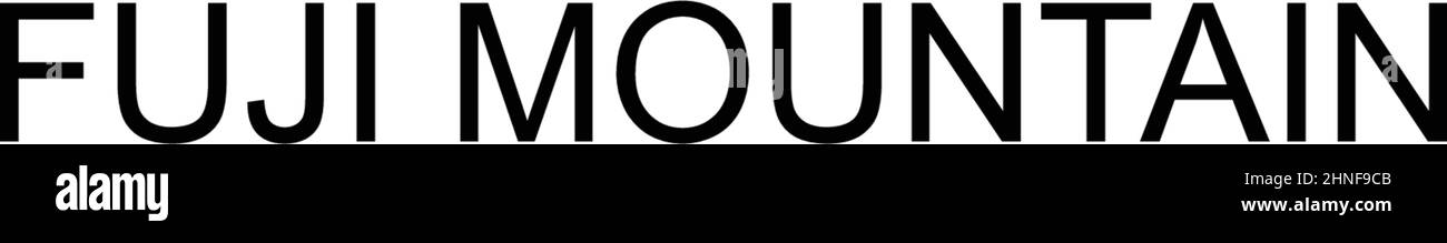 Fuji montagna semplice icona vettoriale. Modello di disegno del simbolo di illustrazione per l'elemento dell'interfaccia utente mobile Web. Illustrazione Vettoriale