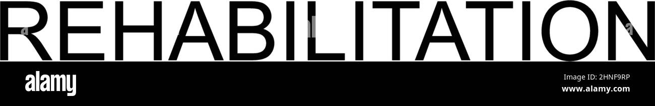 Icona del vettore semplice di riabilitazione. Modello di disegno del simbolo di illustrazione per l'elemento dell'interfaccia utente mobile Web. Illustrazione Vettoriale