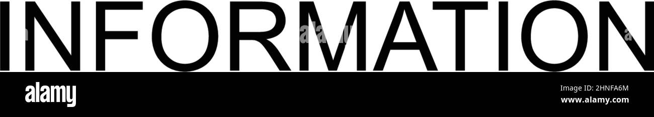 Informazioni icona vettore semplice. Modello di disegno del simbolo di illustrazione per l'elemento dell'interfaccia utente mobile Web. Illustrazione Vettoriale