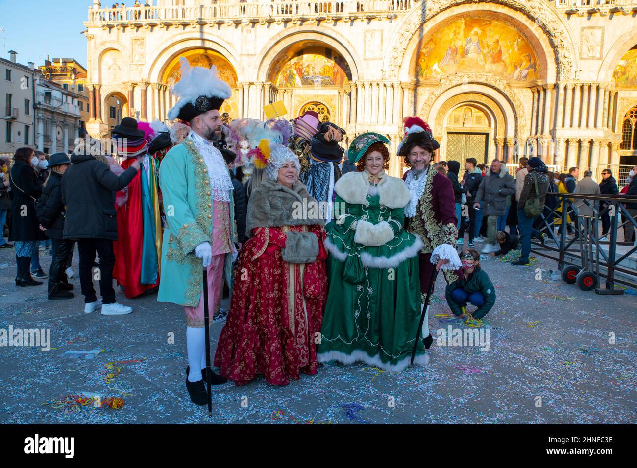 Costume del Carnevale di Venezia 2022 Foto Stock