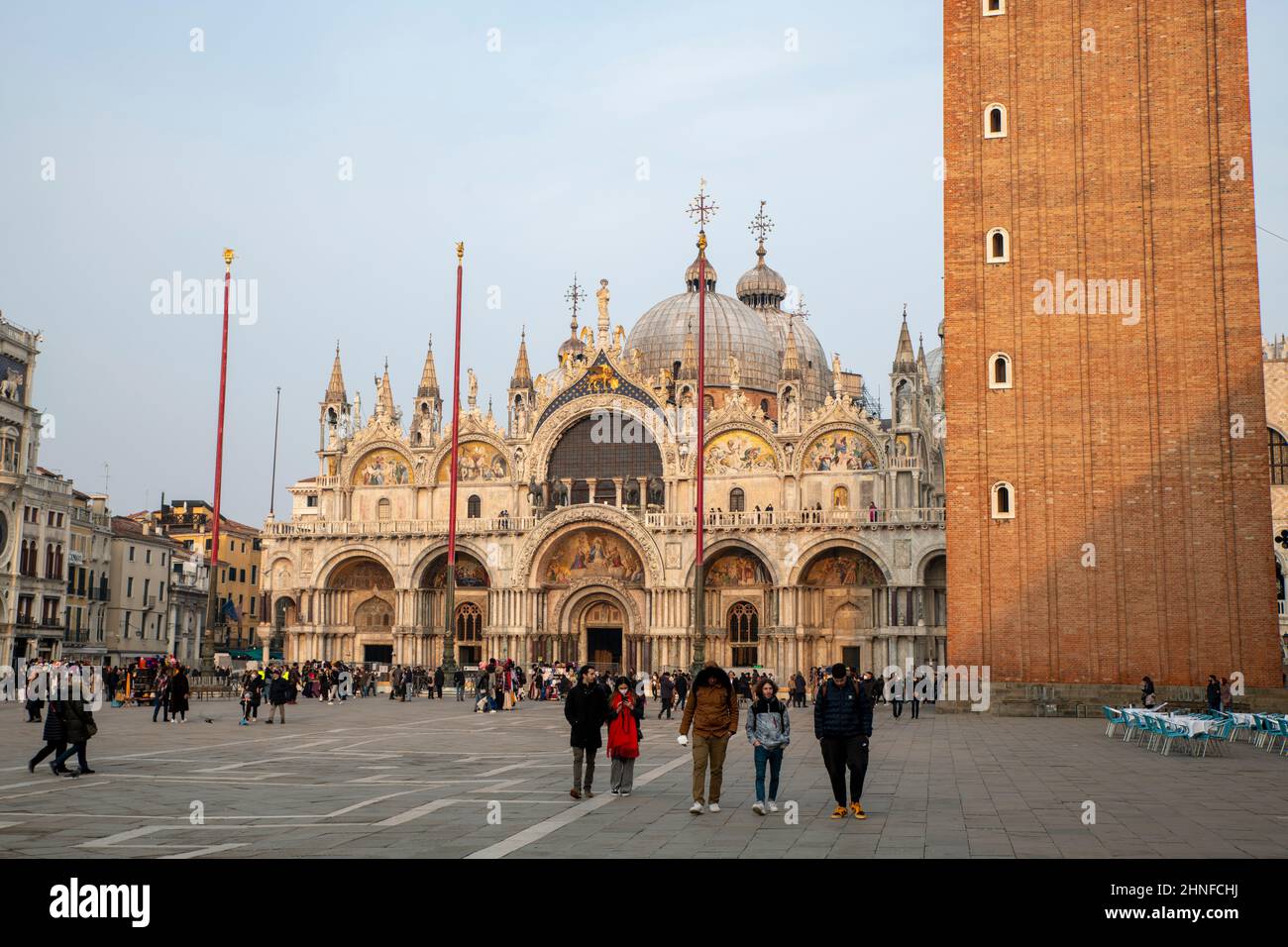 Basilica di San Marco in serata Foto Stock