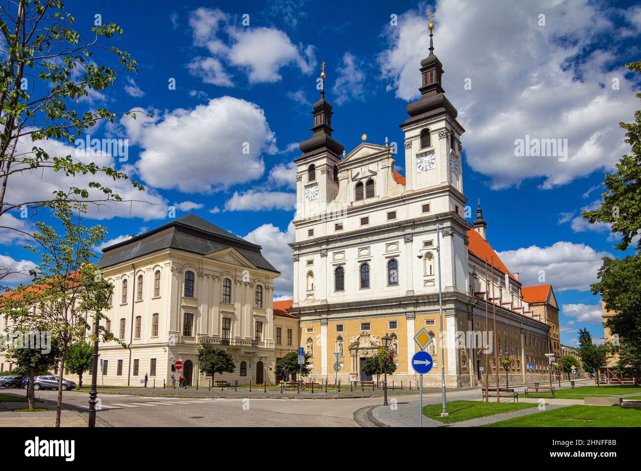 La Cattedrale Metropolitana di San Giovanni Battista a Trnava, Slovacchia, Europa. Foto Stock