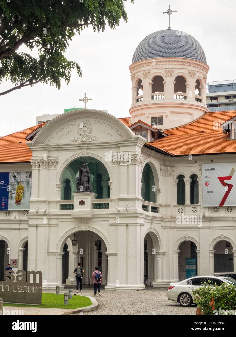 Museo d'Arte di Singapore in una ex scuola cattolica del XIX secolo - Singapore Foto Stock