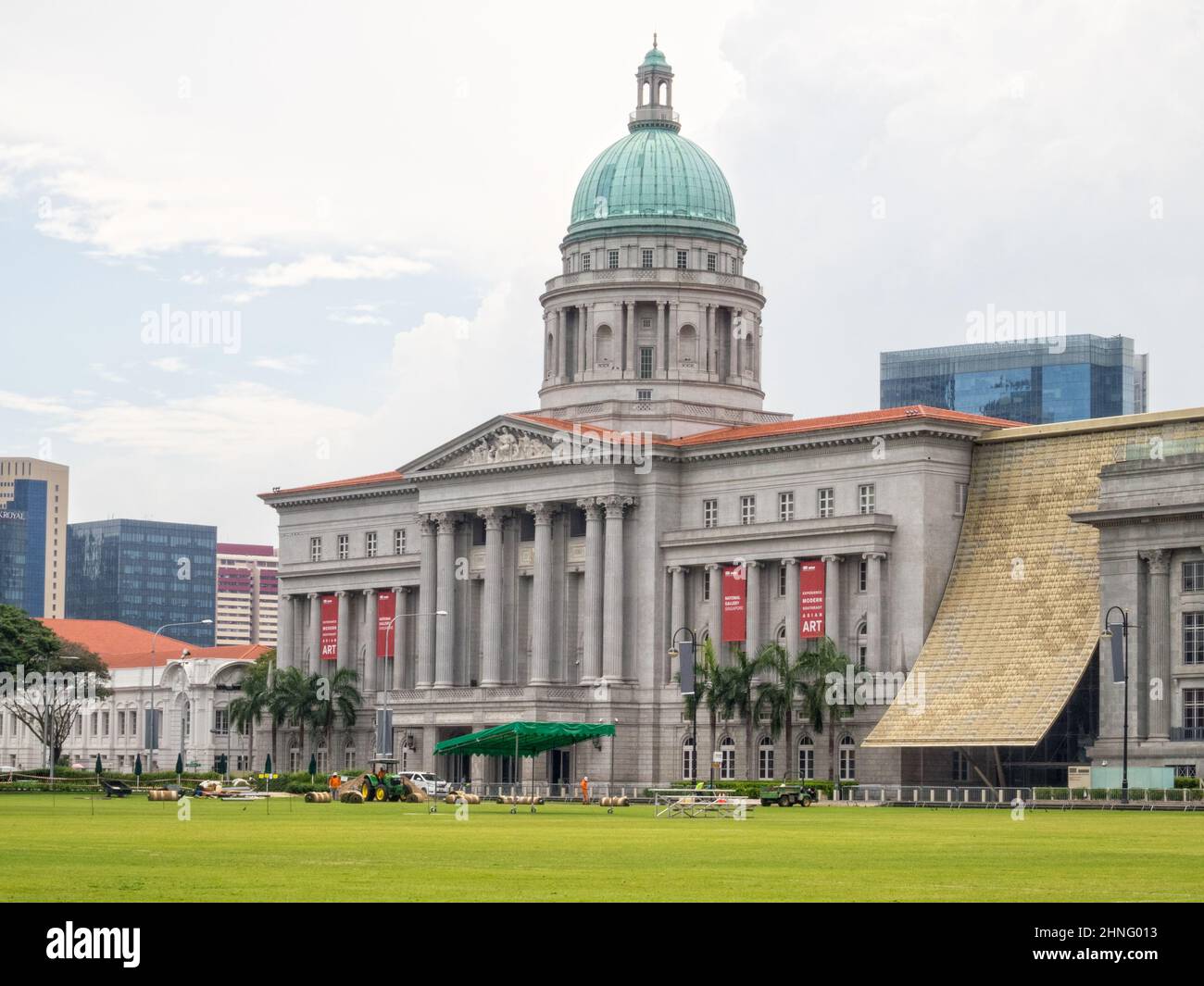 La Galleria Nazionale nell'edificio dell'ex Corte Suprema - Singapore Foto Stock