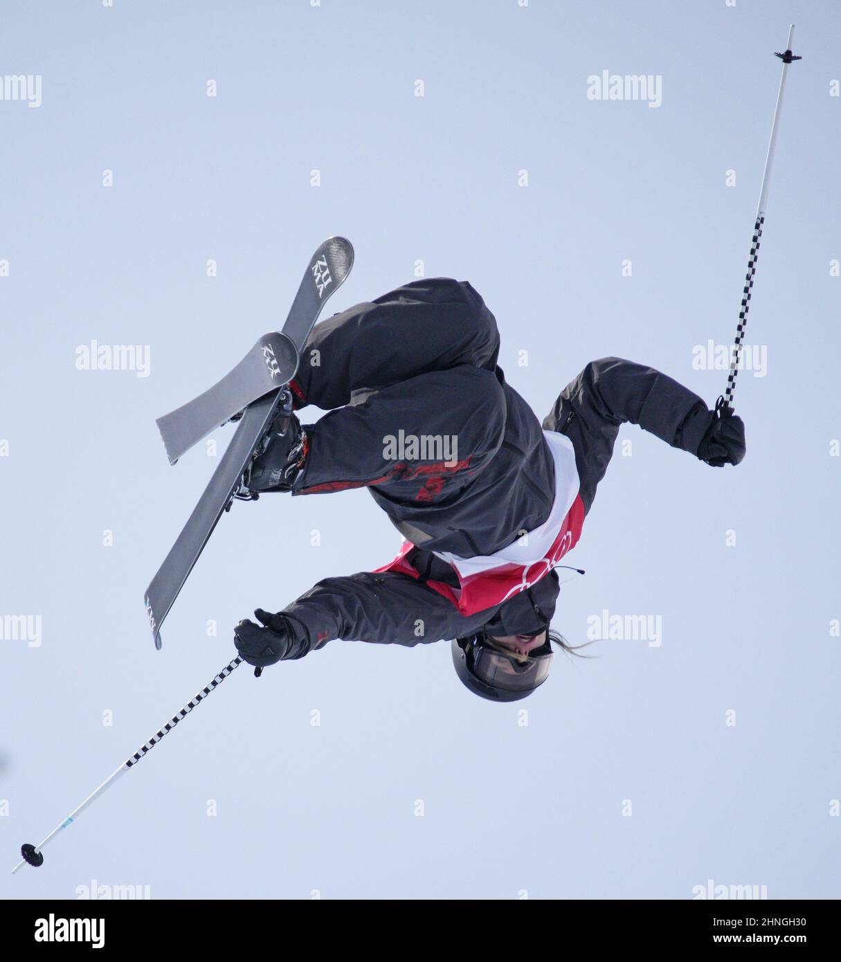 Zhangjiakou, Cina. 16th Feb 2022. Canada's Cassie Sharpe compete nelle qualifiche Femminile Freestyle Sci delle Donne alle Olimpiadi invernali di Pechino 2022 a Zhangjiakou, Cina Giovedì 17 Febbraio 2022. Foto di Bob strong/UPI Credit: UPI/Alamy Live News Foto Stock