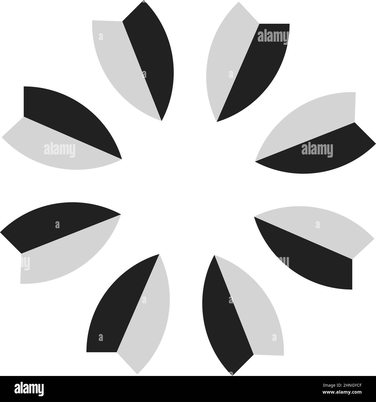 Forma, simbolo, icona con geometria astratta. Vettore geometrico - illustrazione vettoriale di stock, grafica clip-art Illustrazione Vettoriale