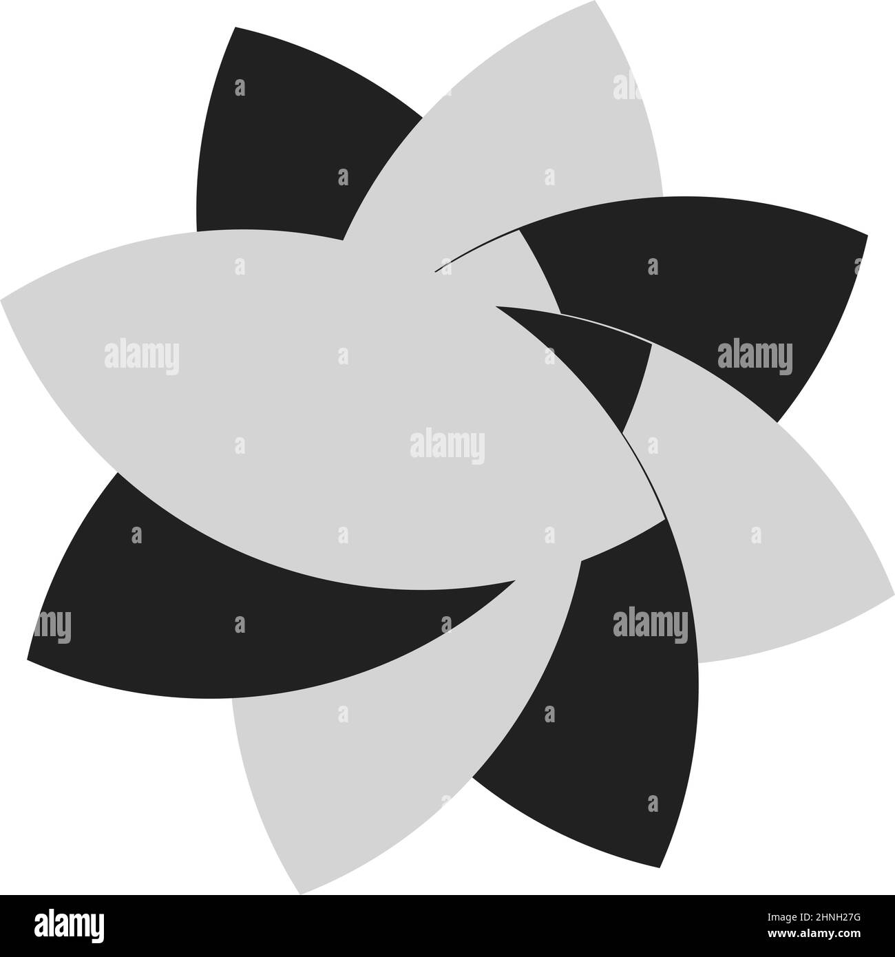 Forma, simbolo, icona con geometria astratta. Vettore geometrico - illustrazione vettoriale di stock, grafica clip-art Illustrazione Vettoriale