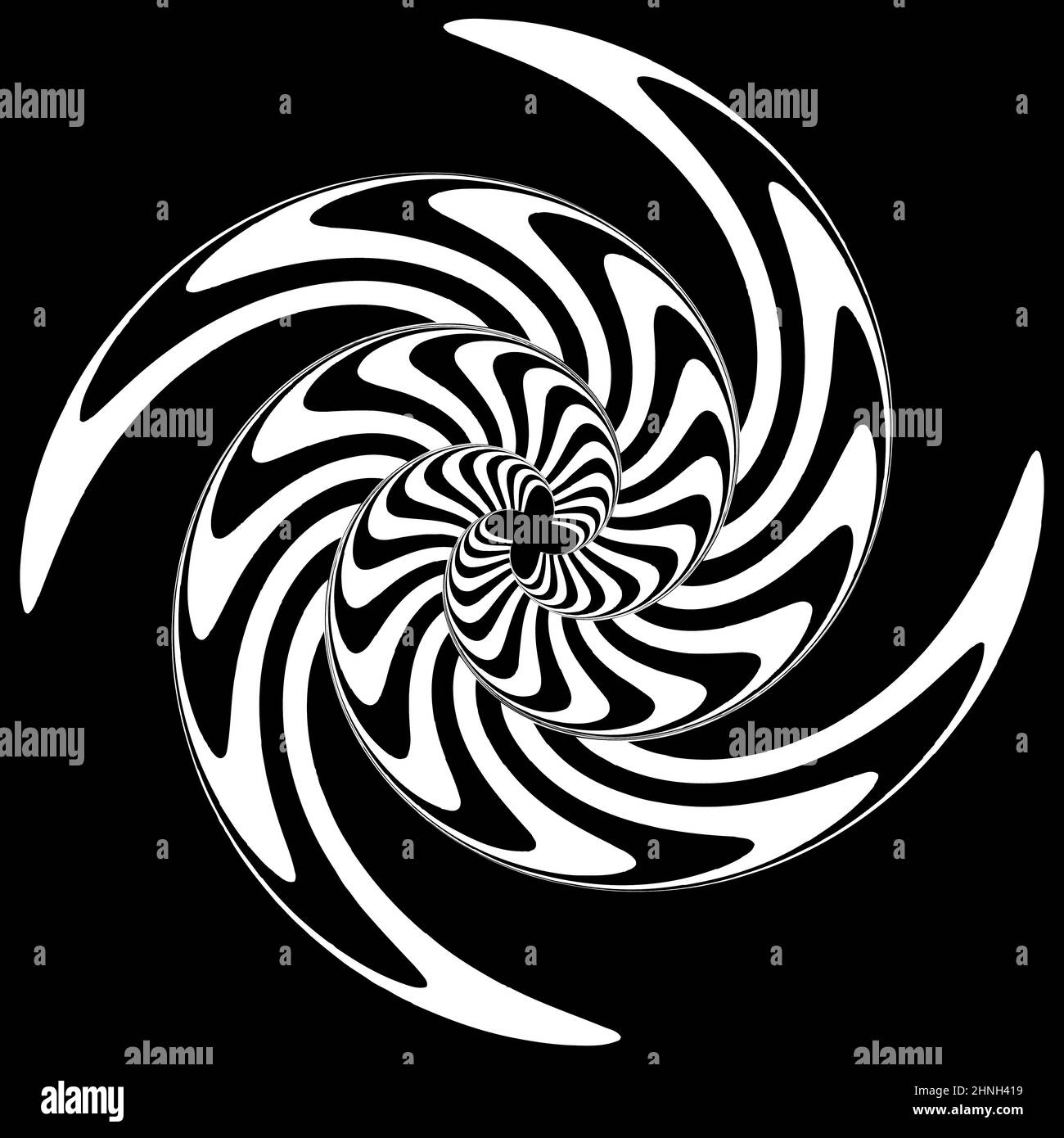 Elementi op-art astratti. Ottica, forme di arte visiva, icone, simboli - illustrazione vettoriale di scorta, grafica clip-art Illustrazione Vettoriale