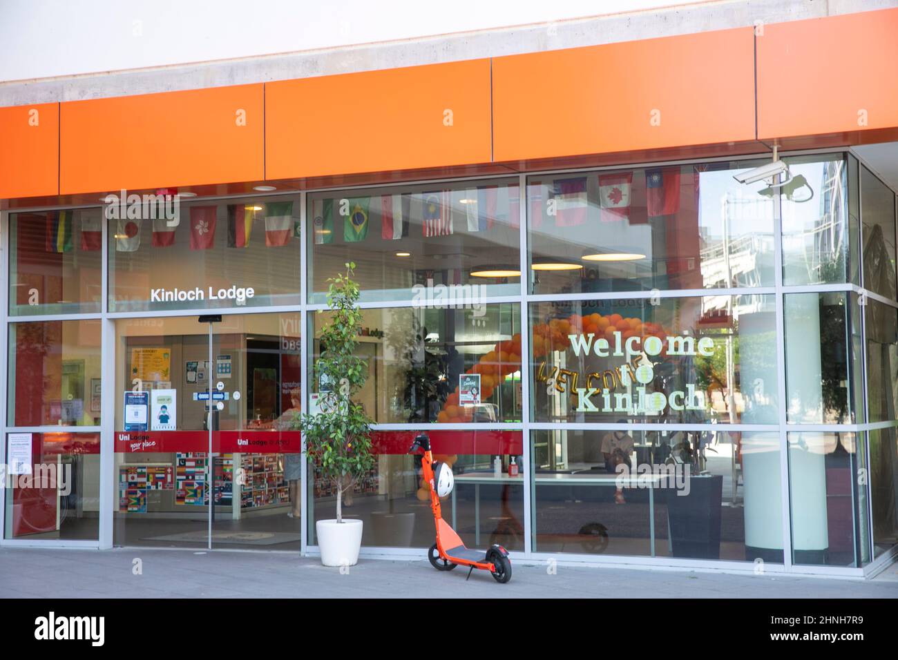 Università nazionale australiana a Canberra e alloggio per studenti al Kinloch Lodge a Canberra,ACT,Australia Foto Stock