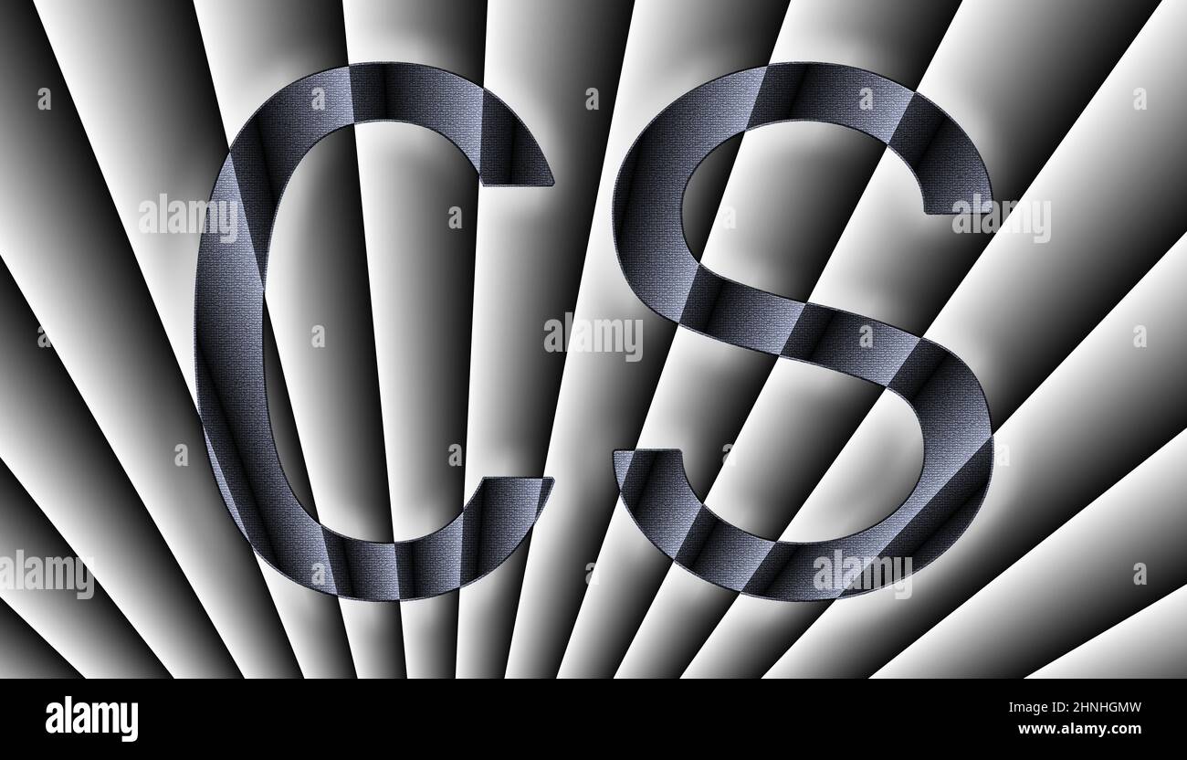 Signature CS , angolo grad Foto Stock
