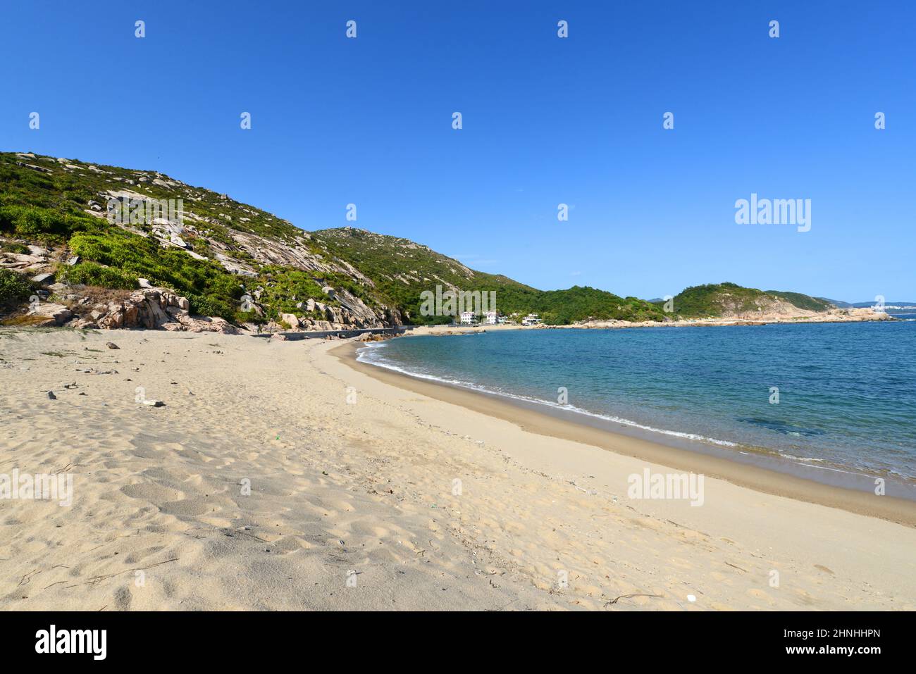 Baia di Shek Pai WAN, isola di Lamma, Hong Kong. Foto Stock