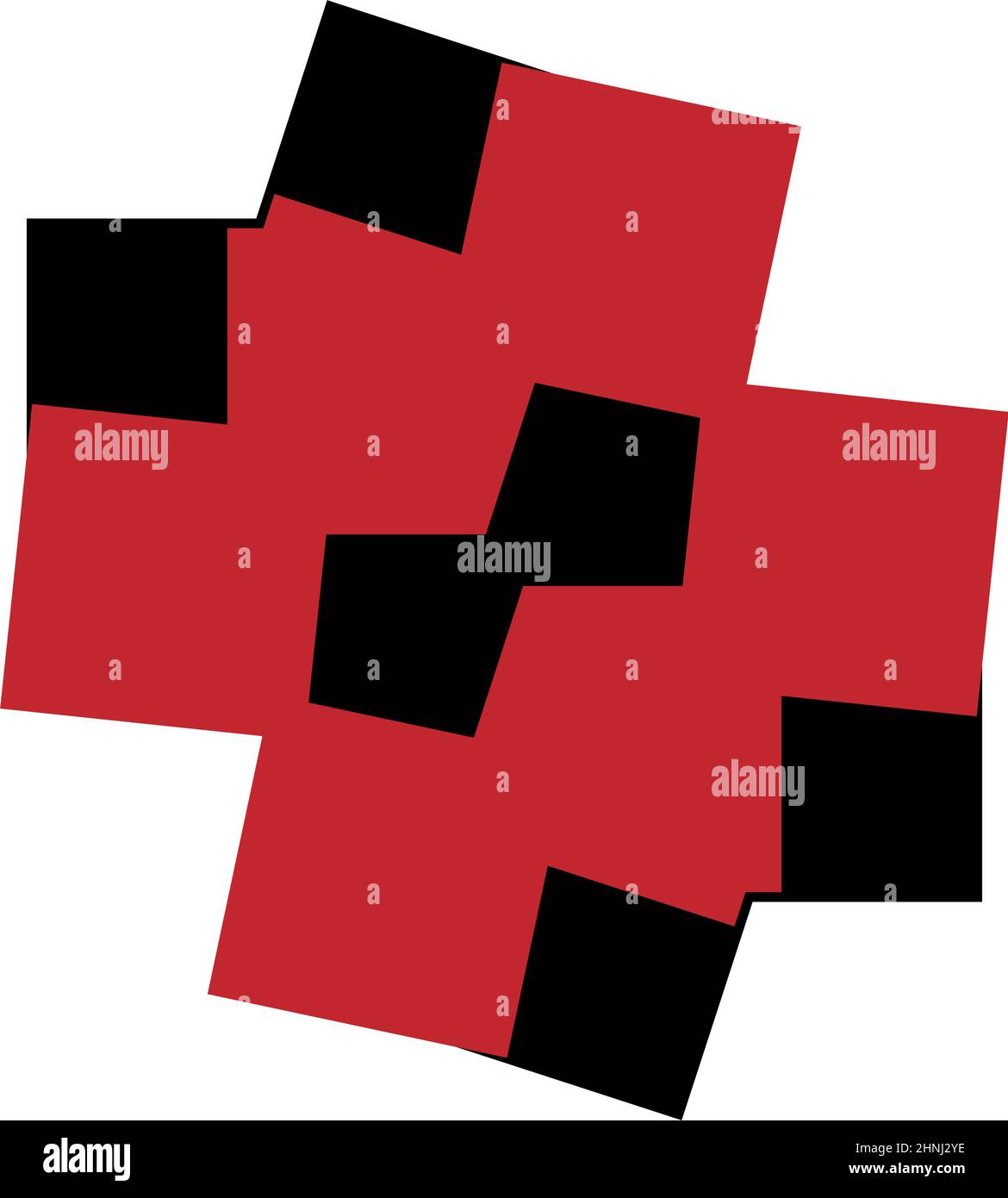 Forma, simbolo, icona con geometria astratta. Vettore geometrico - illustrazione vettoriale di stock, grafica clip-art Illustrazione Vettoriale