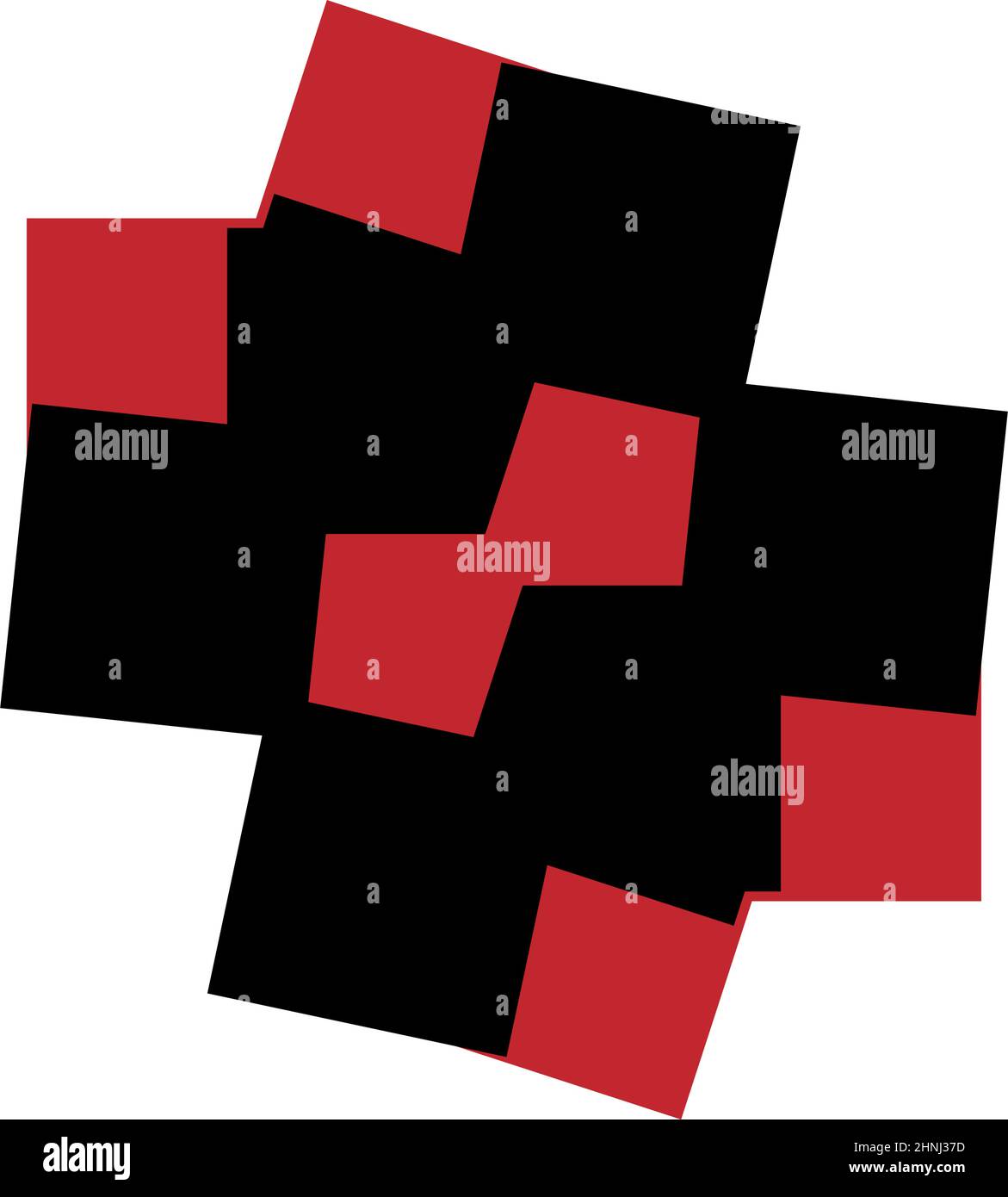 Forma, simbolo, icona con geometria astratta. Vettore geometrico - illustrazione vettoriale di stock, grafica clip-art Illustrazione Vettoriale