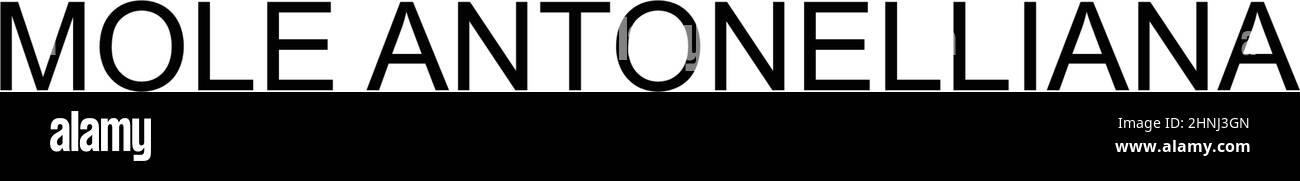 Mole antonelliana semplice vettore icona. Modello di disegno del simbolo di illustrazione per l'elemento dell'interfaccia utente mobile Web. Illustrazione Vettoriale