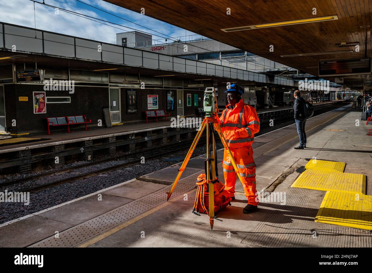 Londra, Regno Unito. 17th Feb 2022. La nuova stazione prende forma - Coventry è la città britannica della cultura ed è stato segnalato negativamente inb un discorso da Keir Starmer, leader del lavoro. Credit: Guy Bell/Alamy Live News Foto Stock