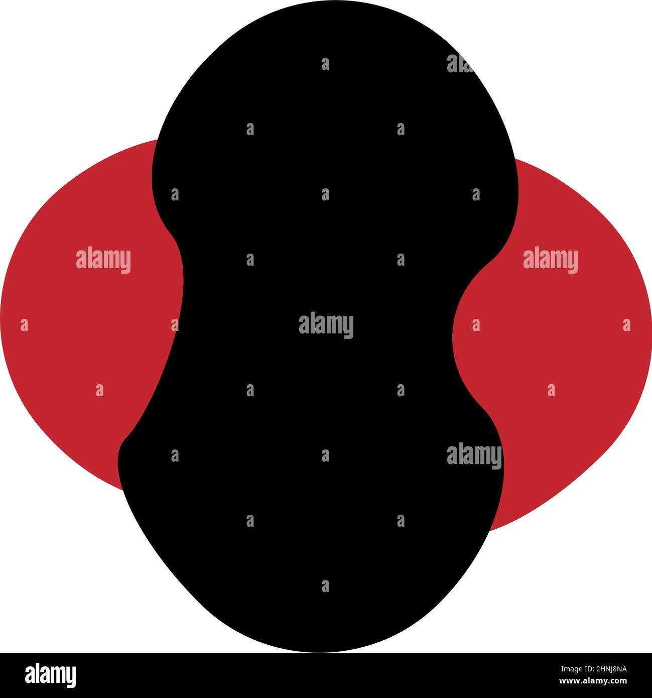 Forma, simbolo, icona con geometria astratta. Vettore geometrico - illustrazione vettoriale di stock, grafica clip-art Illustrazione Vettoriale