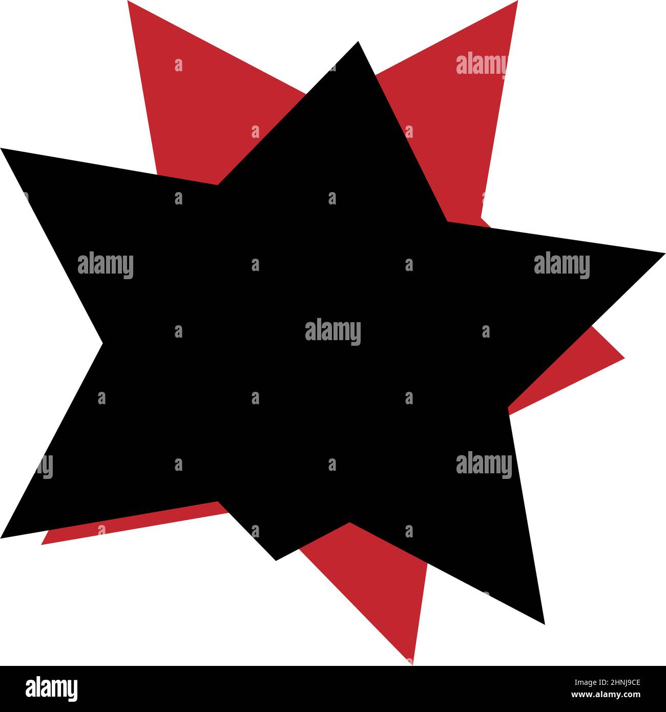 Forma, simbolo, icona con geometria astratta. Vettore geometrico - illustrazione vettoriale di stock, grafica clip-art Illustrazione Vettoriale