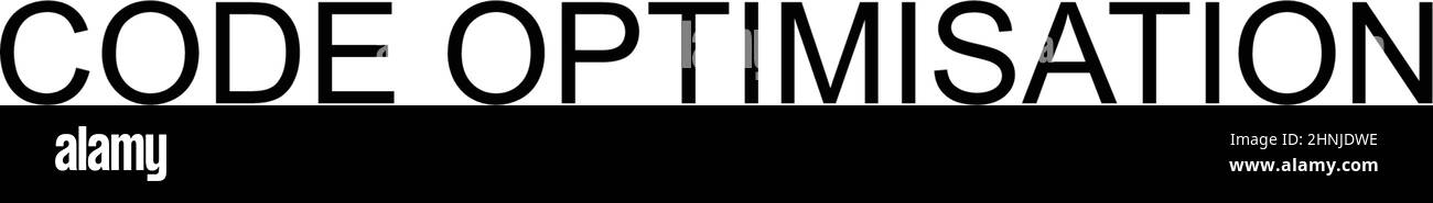 Ottimizzazione codice semplice icona vettoriale. Modello di disegno del simbolo di illustrazione per l'elemento dell'interfaccia utente mobile Web. Illustrazione Vettoriale